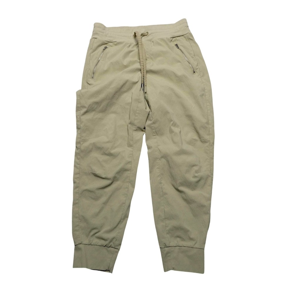 Athleta Trekkie North Jogger Pants Womens 6 Beige‎ Zip Pockets Hiking Stretch